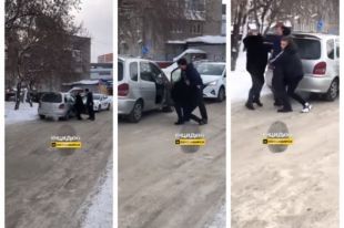 Небольшой дорожный конфликт в Дзержинском районе Новосибирска закончился потасовкой между водителем службы такси «Ситимобил» и женщиной-водителем.