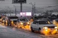 Девятибалльные пробки сковали предновогодний Новосибирск 