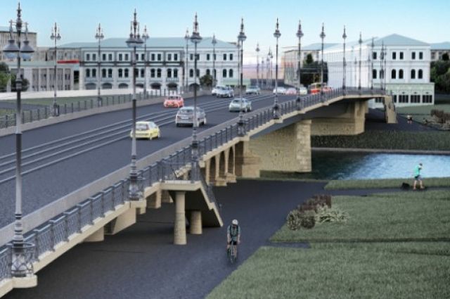 В Орле Красный мост закроют для транспорта 1 февраля 2021 года