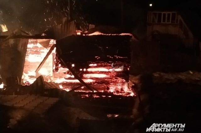 В Кунгуре на пожаре погиб человек