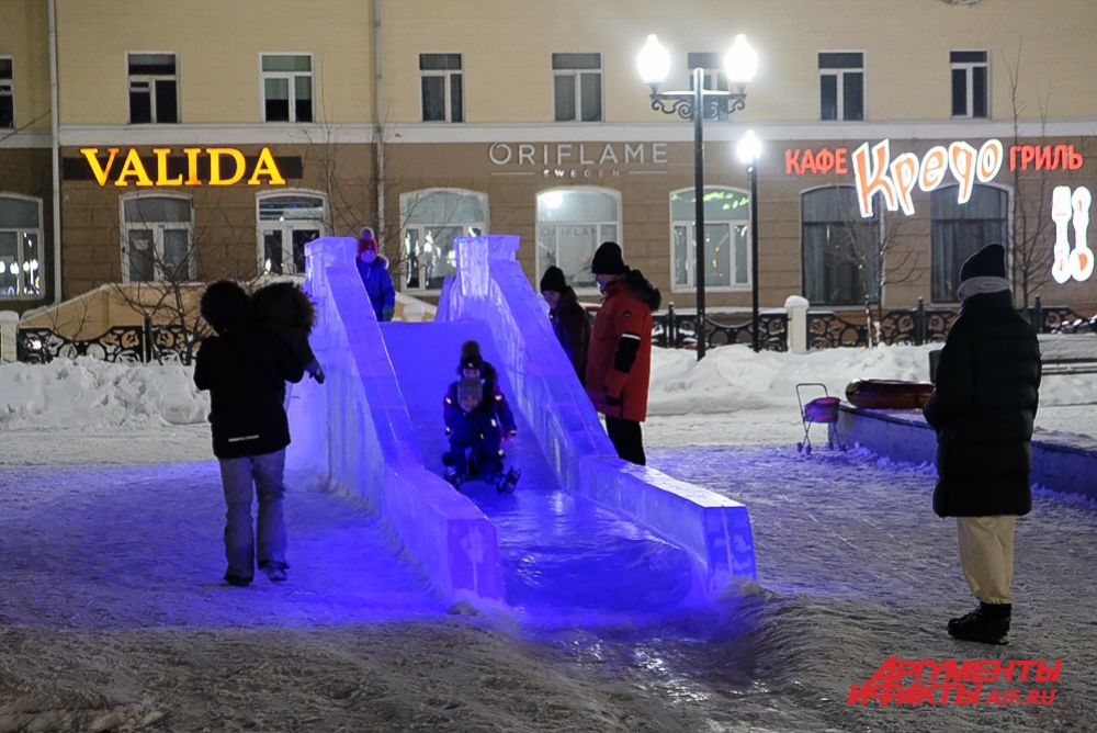 Ледовые городки в Перми.