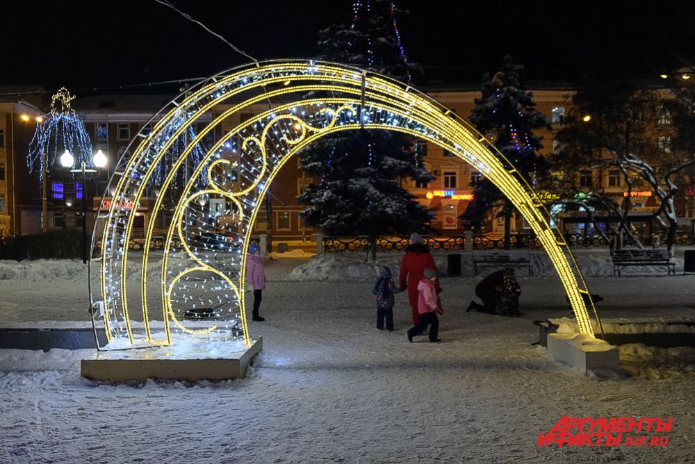 Ледовые городки в Перми.