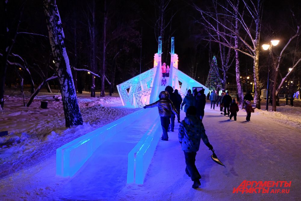 Ледовые городки в Перми.