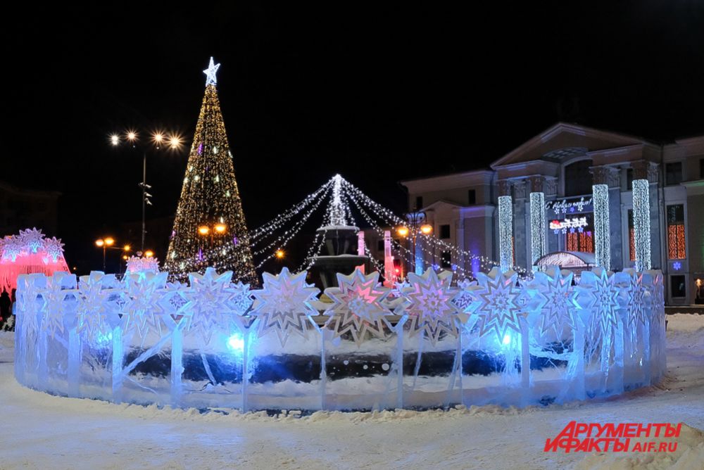 Ледовые городки в Перми.
