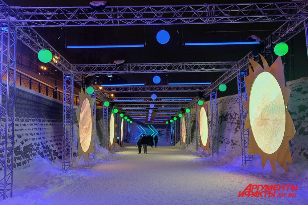 Ледовые городки в Перми.