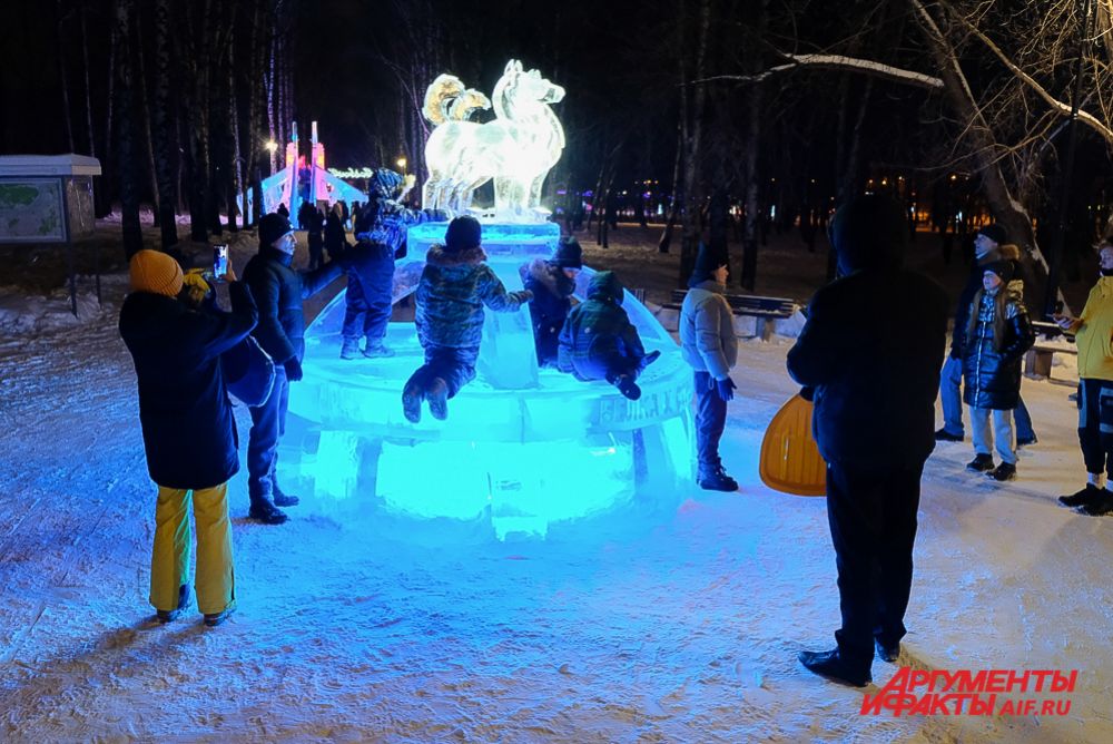 Ледовые городки в Перми.