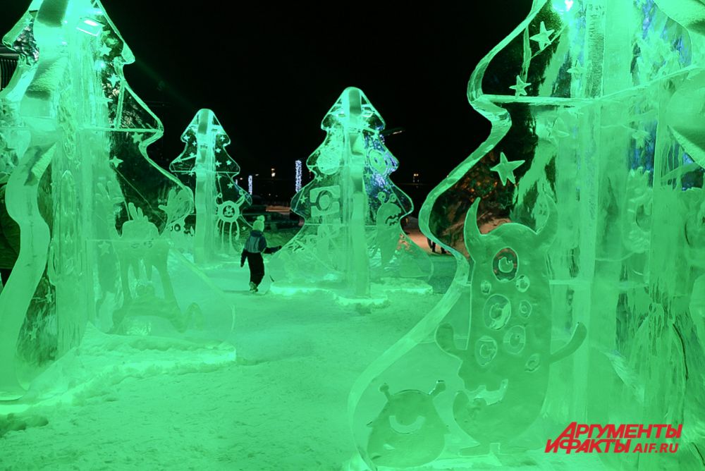 Ледовые городки в Перми.