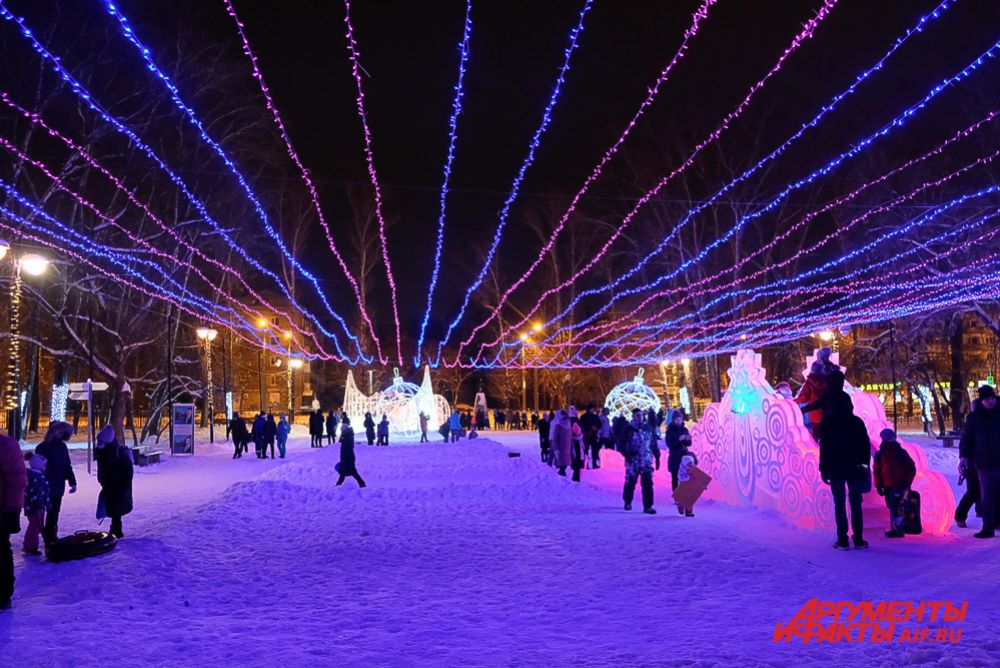 Ледовые городки в Перми.