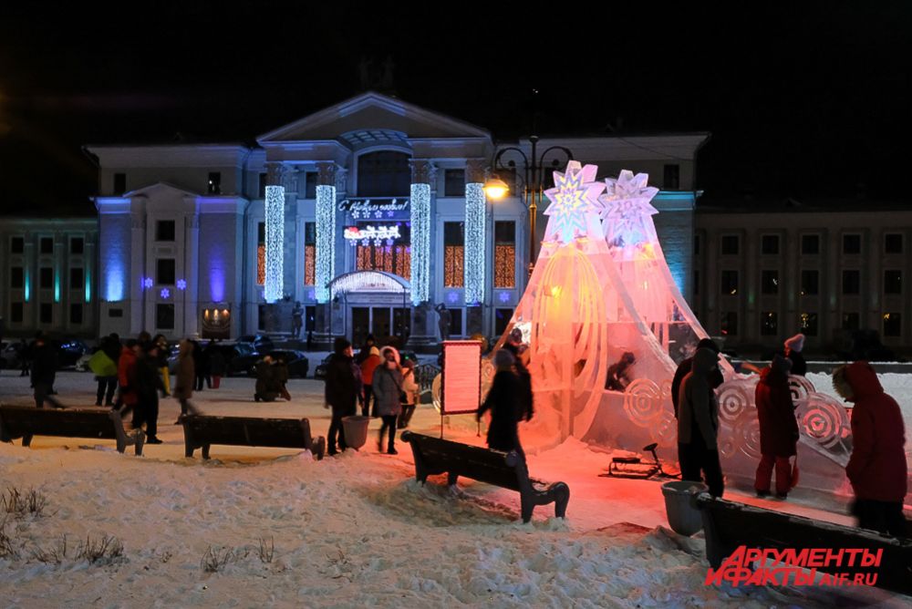 Ледовые городки в Перми.