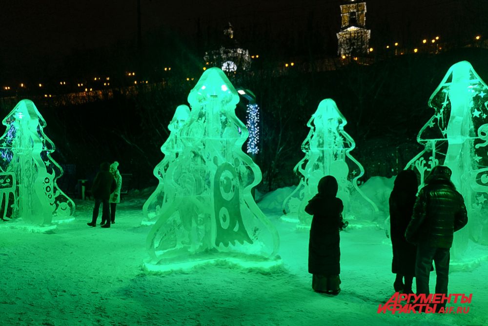 Ледовые городки в Перми.