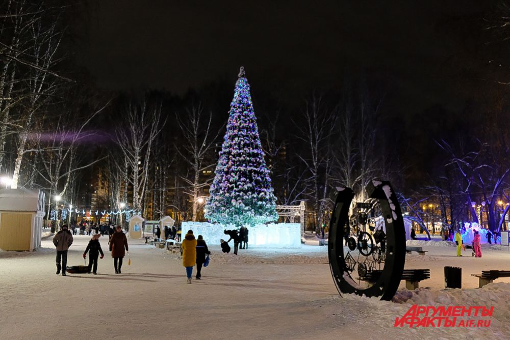 Ледовые городки в Перми.