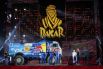 Машина экипажа 507 в составе Дмитрия Сотникова, Руслана Ахмадеева и Ильгиза Ахметзянова спортивной команды «КАМАЗ-мастер» на старте ралли-марафона «Дакар-2021» в классе грузовиков в Джидде.
