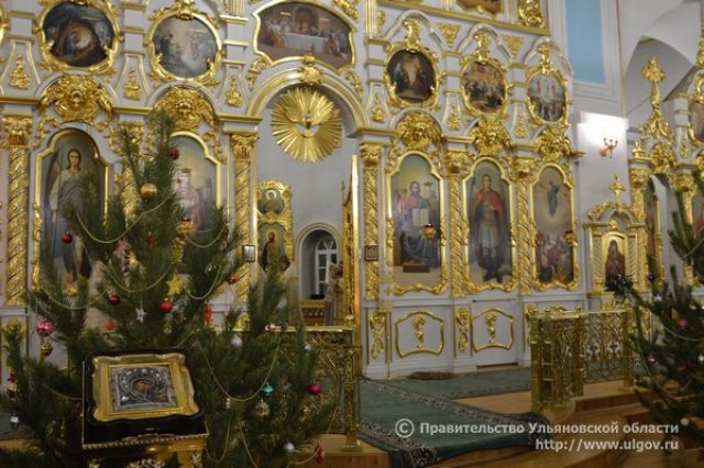 Во всех храмах Ульяновской области пройдут рождественские богослужения