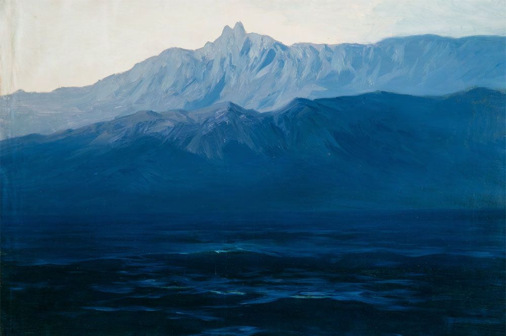 «Ай-Петри. Крым». 1890-е. В 2019 году эта картина была похищена с временной выставки художника в Государственной Третьяковской галерее. Преступника задержали на следующий день, а само полотно нашли в Подмосковье и вернули в музей.