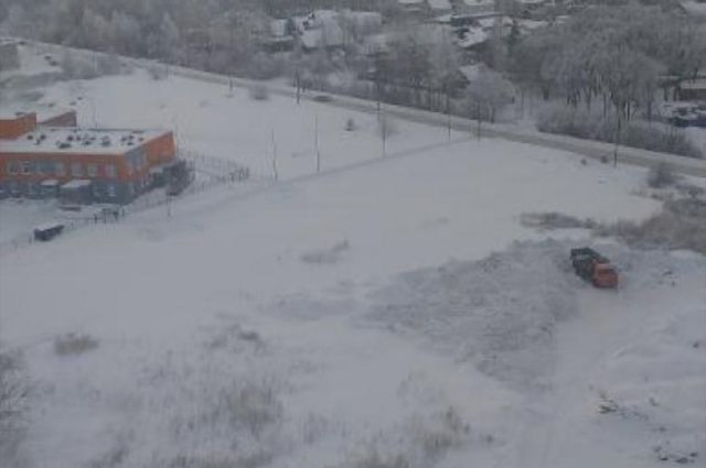 На севере Ульяновска нашли несанкционированную свалку грязного снега