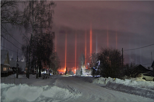 Во Владимирской области засняли уникальное атмосферное оптическое явление
