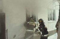 Пожар в жилой двухэтажке