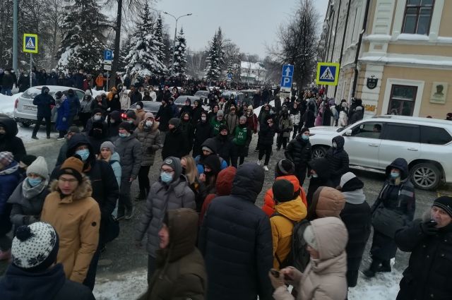 Несанкционированная акция в Казани 23 января 2021 года: как прошло шествие