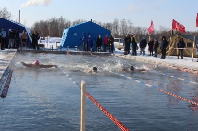 Соревнования по зимнему плаванью провели в Хабаровском крае
