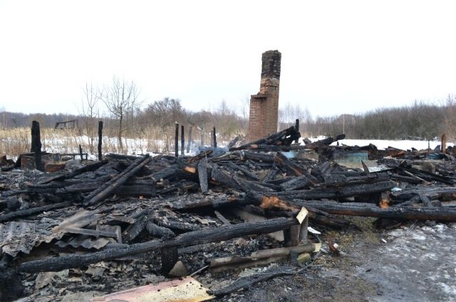 Для семьи из Путятинского района, у которой сгорел дом, организовали помощь