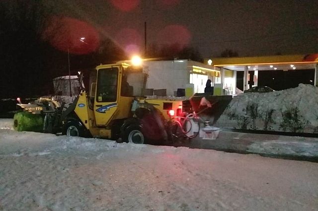 В Тульской области проводятся работы по уборке снега
