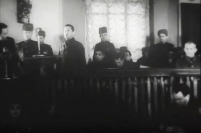В зале суда во время Киевского процесса.