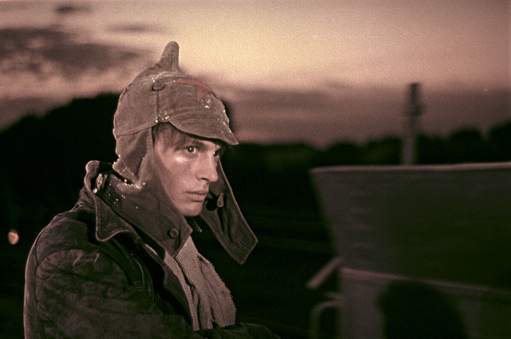 В фильме «Павел Корчагин», 1957 год.