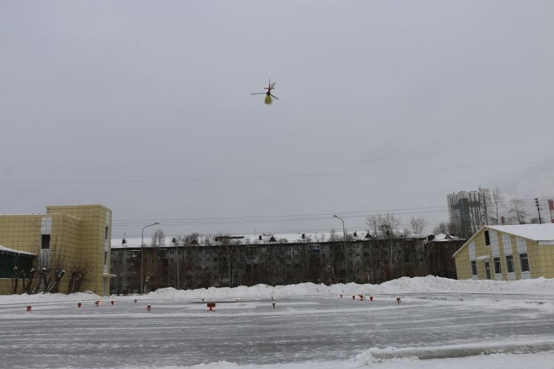 Открытие вертолетной площадки на территории ОКБ №2, Тюмень, 2021.