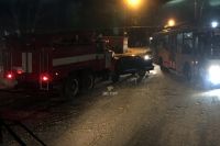 Автомобиль противопожарной службы двигался со спецсигналами