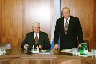 Борис Ельцин и Эдуард Россель, 1996 г.
