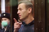 Алексей Навальный на заседании суда.