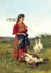 «Девочка с гусями», 1875.