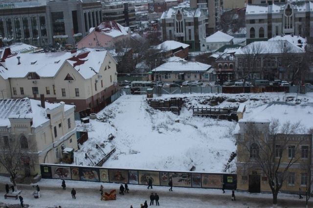 В мэрии Оренбурга рассказали о планах на котлован «Атриум» в центре города