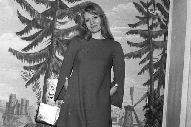 Анна Герман в Милане на знаменитой Terraza Martini - 15.11.1966. Фото публикуется впервые.