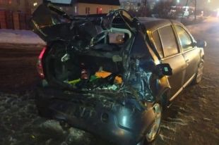 В Оренбурге 12 февраля на объездной дороге произошла авария, в которой пострадали двое детей.