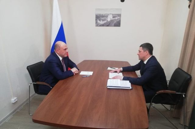 Глава Правительства провёл встречу с губернатором Псковской области