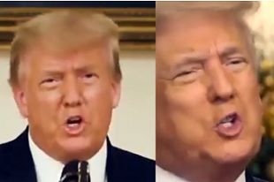 Трамп фейковый и Трамп настоящий.
