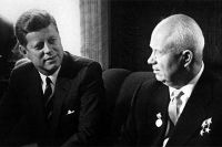 Джон Кеннеди и Никита Хрущев на Венском саммите 4 июня 1961 года.