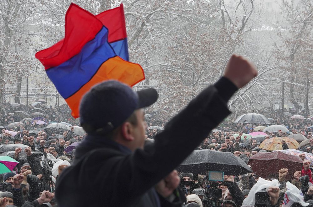 Сторонники армянской оппозиции.