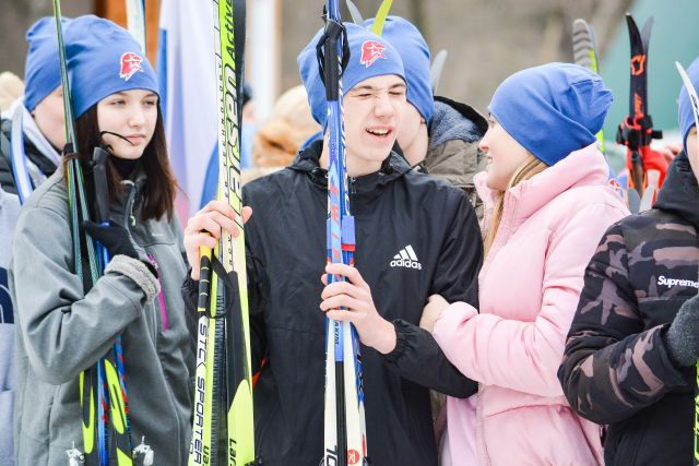 Юнармейцы Тульской области совершили лыжный марш-бросок