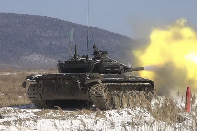 Камчатские танкисты победили на флотском этапе «Танкового биатлона»