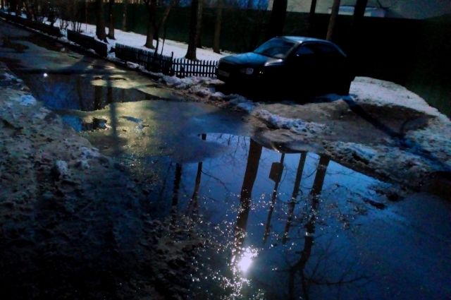 1 марта в Ярославле затопило несколько улиц