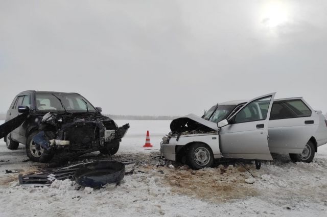 Две девушки пострадали в аварии на трассе в Омской области
