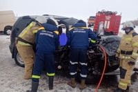 В Сакмарском районе в лобовом столкновении погибла пассажирка автомобиля «Шевроле Нива».