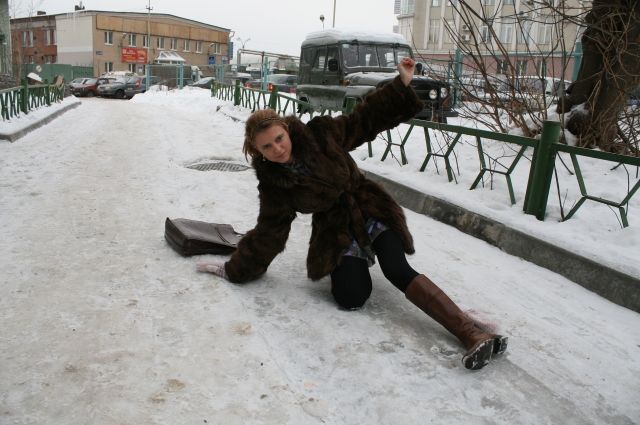 На предстоящей неделе в Красноярске ожидается сильный гололёд и ветер