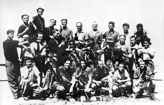 Одно из подразделений русского ударного батальона, входящего в состав итальянского движения Сопротивления в годы Великой Отечественной войны 1941-1945 годов. Лето 1944 года в Италии.