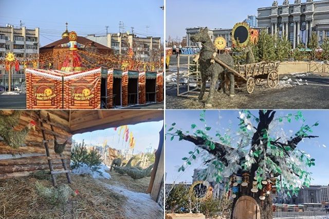 В Самаре на пл. Куйбышева появились арт-объекты из сена и новые инсталляции