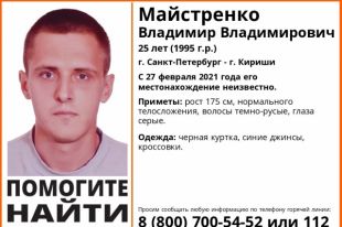 Владимира ищут уже две недели.