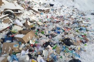 В Бузулуке жители квартала вынесли мусор на обочину дороги после того, как коммунальщики убрали контейнеры.