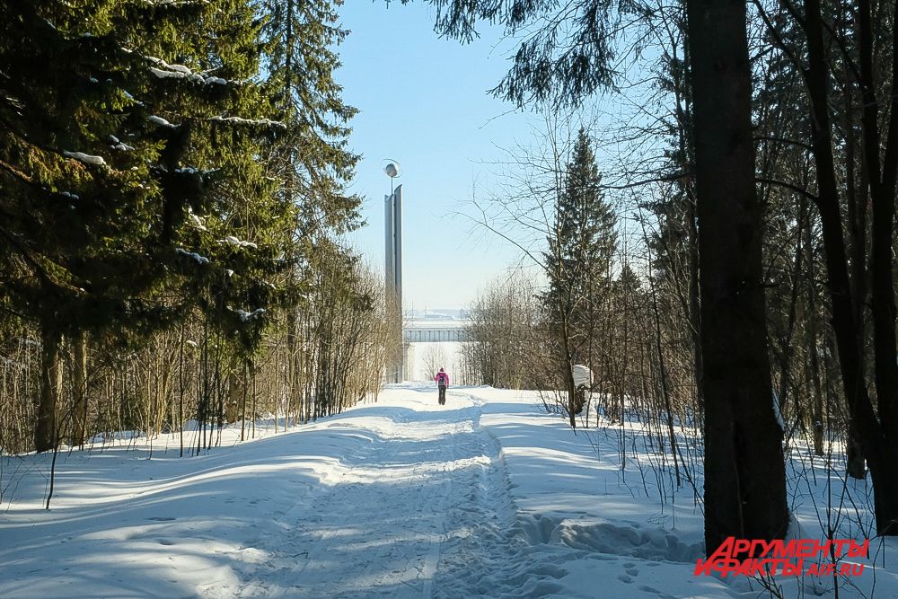Памятный комплекс в честь космонавтов Беляева и Леонова в Усолье.
